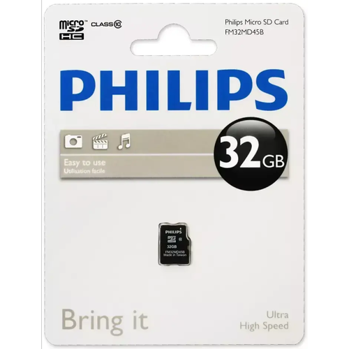 PHILIPS <FM32MD45B/97> microSDHC Memory Card 32Gb Class10