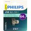 Флешка Philips 2-in-1 FM64FD145B/97 USB/USB-C OTG 64 ГБ, вид упаковки