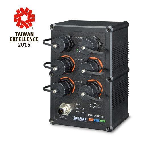 PLANET <IGS-604HPT-RJ> Управляемый коммутатор (6 x 1 Гбит/с)
