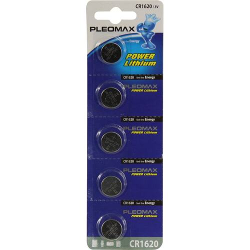 Батарейки CR1620 Pleomax Power Lithium CR1620-5BL 5 шт.
