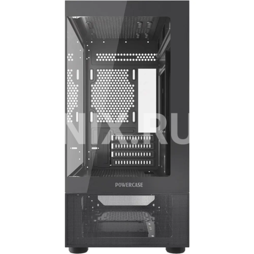 Powercase Vision Micro M2, Tempered Glass, чёрный, mATX (CVMBM2-L0)