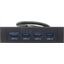 USB 3.0 хаб PowerCool U3-HUB, вид спереди