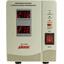 Стабилизатор напряжения 1500 ВА PowerMan AVS 1500 D 2 розетки евростандарт с заземлением, вид спереди