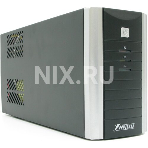 ИБП 400 ВА PowerMan Black Star 400 Plus 2 розетки евростандарт с заземлением