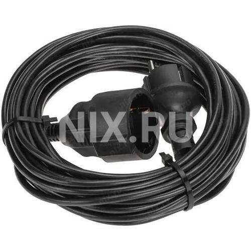 13-4909 Удлинитель силовой PROconnect PROc-Uc () 3x0.75кв.мм 1розет. 10м ПВС 6A без катушки черный