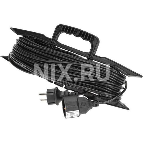 13-4915 Удлинитель силовой PROconnect PROc-Uc () 3x0.75кв.мм 1розет. 30м ПВС 6A пласт.рамка черный