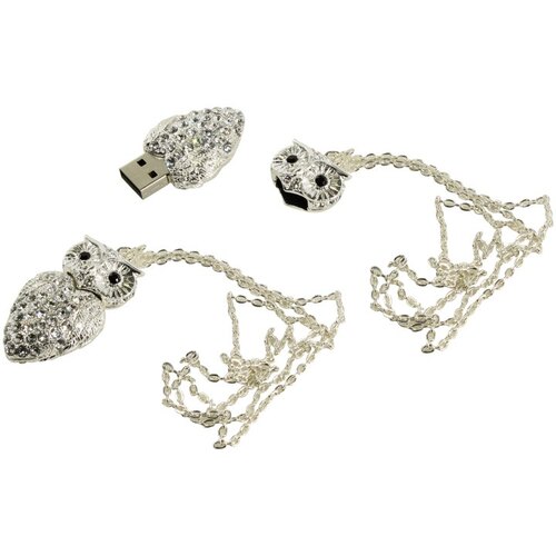 Флешка Qumo Charm Owl QM16GUD-Charm-Owl with SWAROVSKI ELEMENTS USB 16 ГБ