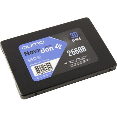 SSD Qumo Novation 3D TLC <Q3DT-256GSCYD>