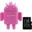   Qumo Fundroid QM16GCR-MSD10-FD-PNK microSDHC Class 10 16  +USB ,  