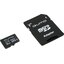   Qumo QM16GMICSDHC10U1 microSDHC UHS-I Class 1 (U1), Class 10 16  +microSD->SD ,  