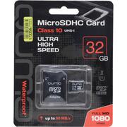   Qumo QM32GMICSDHC10U1 microSDHC UHS-I Class 1 (U1), Class 10 32  +microSD->SD 