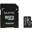   Qumo QM32GMICSDHC10U3 microSDXC UHS-I Class 3 (U3), Class 10 32  +microSD->SD ,  