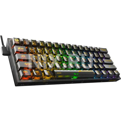 Redragon 71737 Механическая клавиатура Fizz RU,RGB,прозрачный черный