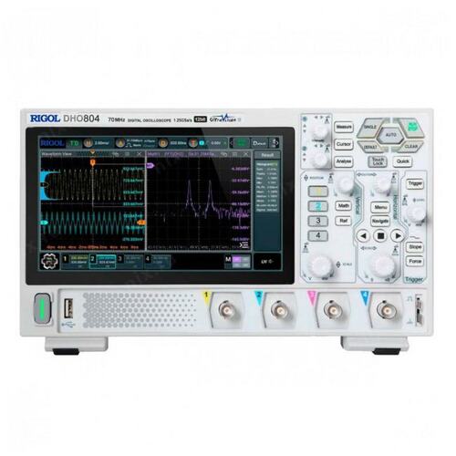 DHO804 Rigol Осциллограф цифровой DHO804 4 канала, 70 МГц, 1,25 Гвыб/с, 12 бит