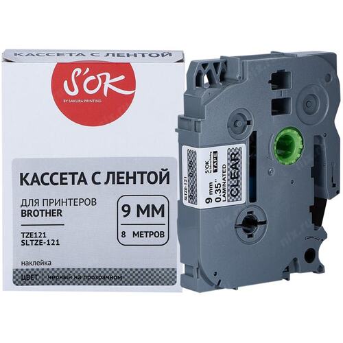 Кассета с лентой для печати этикеток S'OK SLTZE121