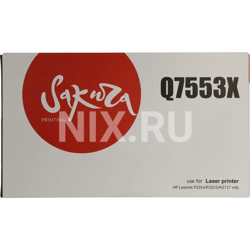 Картридж черный (или контейнер с черными чернилами) SAKURA Q7553X