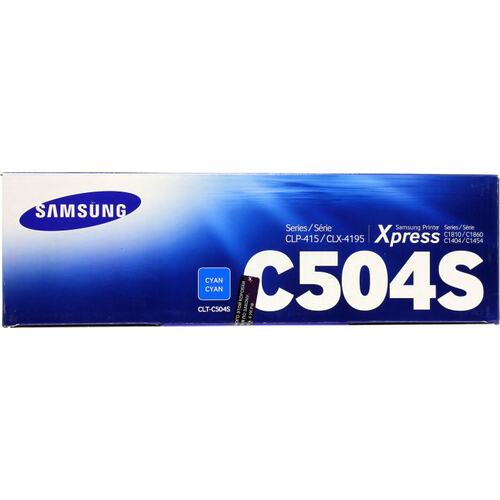 Картридж цветной (или контейнер с цветными чернилами) Samsung CLT-C504S (голубой)