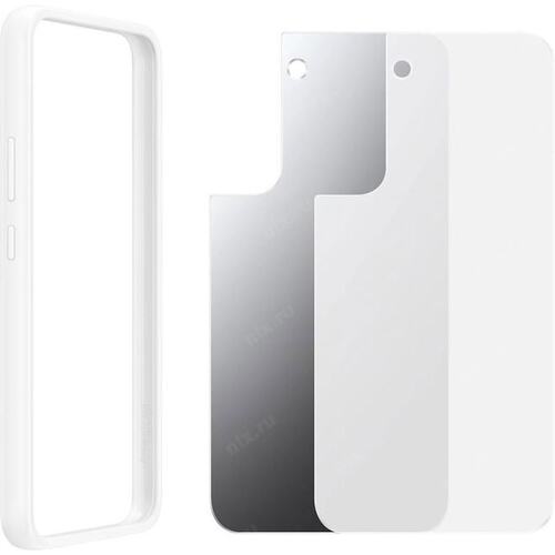 (EF-MS906CWEGRU) Чехол (клип-кейс) Samsung для Samsung Galaxy S22+ Frame Cover белый/прозрачный