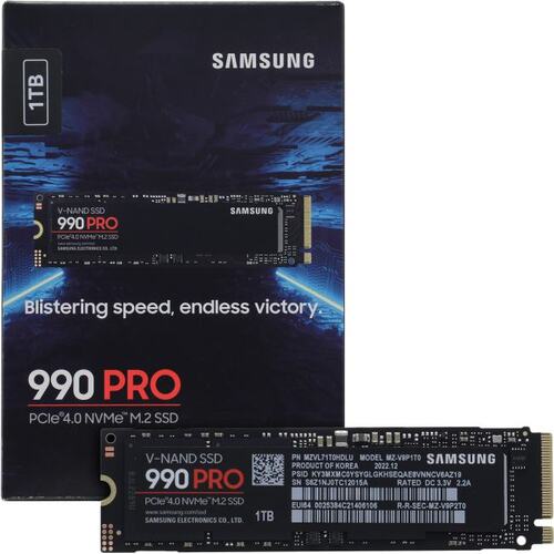 SSD Samsung 990 PRO <MZ> (1 Тб, M.2, M.2 PCI-E, Gen4 x4, 3D TLC) — купить, цена и характеристики, отзывы