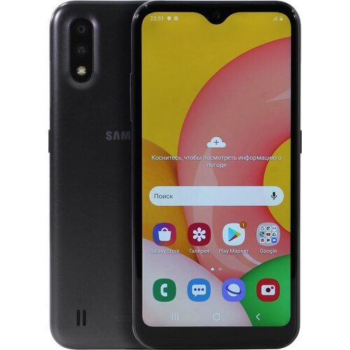 Смартфон Samsung Galaxy A01 SM-A015F Black 16 Гб Dual nano SIM