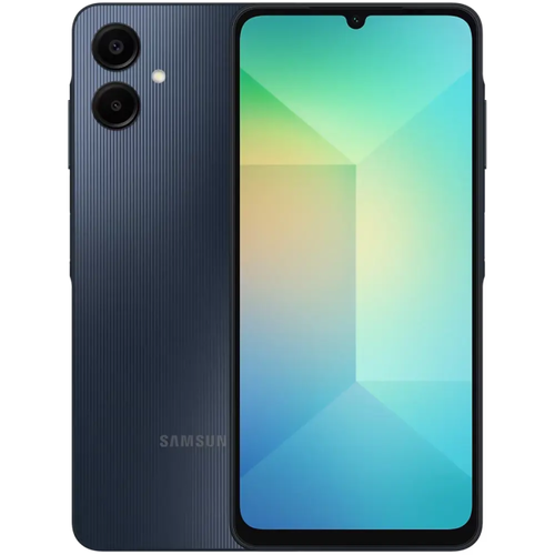 SM-A065FZKHCAU Смартфон Samsung SM-A065F Galaxy A06 128Gb 6Gb черный моноблок 3G 4G 2Sim 6.7" 720x1600 Android 14 50Mpi