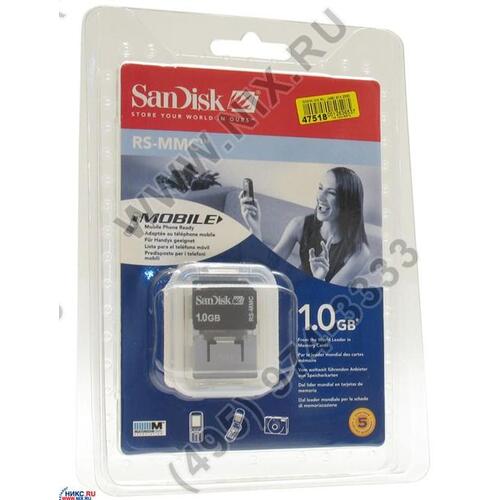 Карта памяти SanDisk 1Gb RS-MMC