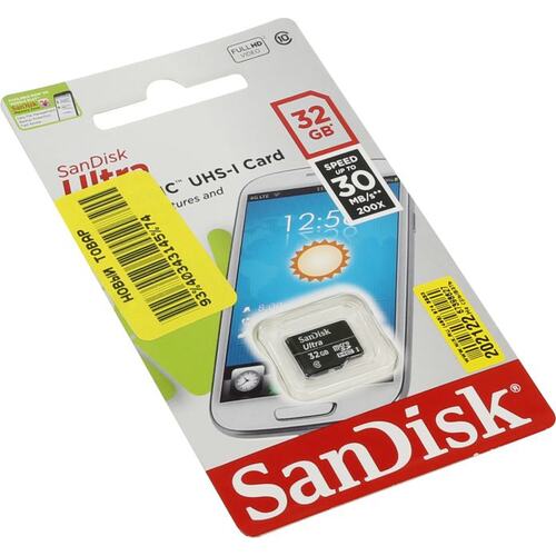 Карта памяти SanDisk Ultra SDSDQL-032G-G35 microSDHC 32 ГБ