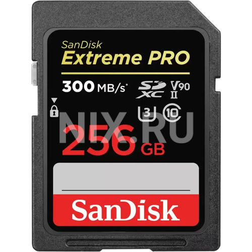 SDSDXDK-256G-GN4IN SDXC 256GB SanDisk Class 10 Extreme Pro UHS-II (300 Mb/s)