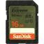 Карта памяти SanDisk Extreme SDSDXNE-016G-GNCIN SDHC UHS-I Class 3 (U3), Class 10 16 ГБ, вид сверху