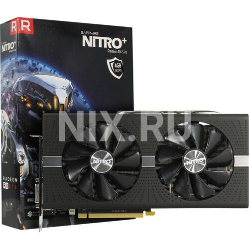 Игровая видеокарта Sapphire Nitro+ RADEON RX 570 Nitro+ Ver.BP RADEON RX 570 OC 4 Гб GDDR5