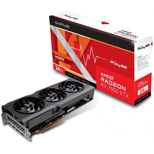 Игровая видеокарта Sapphire Pulse Radeon RX 7900 XTX RADEON RX 7900 XTX OC 24 Гб GDDR6
