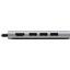 Док-станция USB Type C -> HDMI + USB Type A + LAN + CR Satechi ST-TCMAM, вид спереди