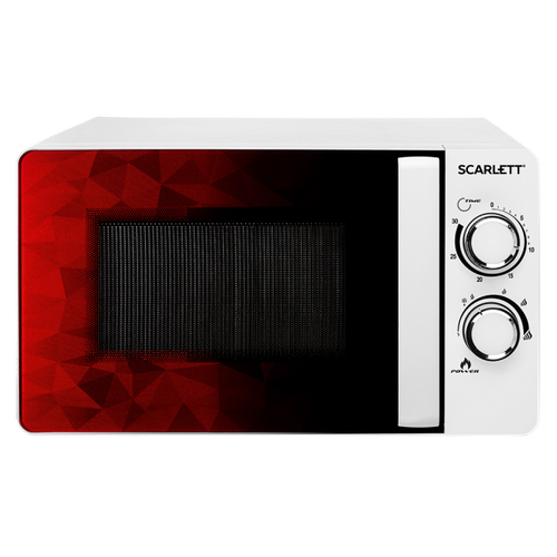 SC - MW9020S04M Микроволновая Печь Scarlett SC-MW9020S04M 20л. 700Вт белый/коричневый