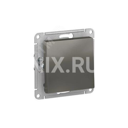 Выключатель Systeme Electric ATN000911 AtlasDesign, 1-клавишный, сх.1, 10АХ, механизм, сталь