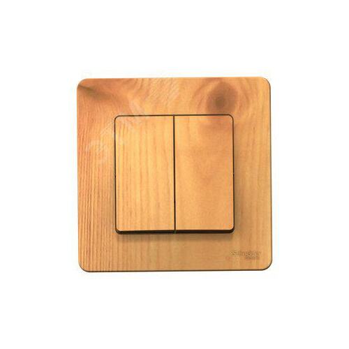Выключатель Systeme Electric BLNVS010505 2-клавишный, 10А, 250B Ясень внутр