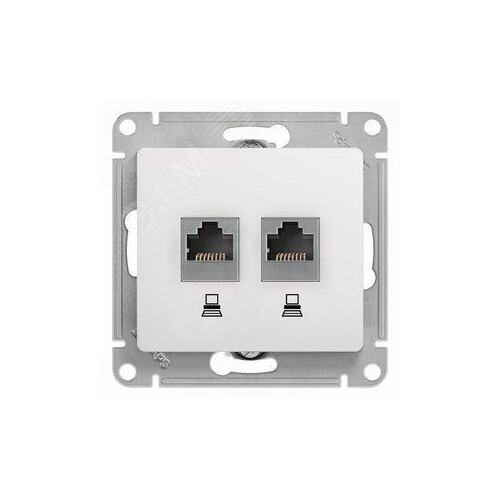 Розетка RJ-45 Schneider Electric Glossa GSL000185KK