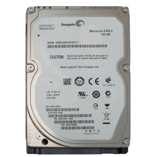Жесткий диск 2.5" Seagate Momentus 5400 160 Гб Momentus 5400.6 ST9160314AS 160 Гб SATA-II