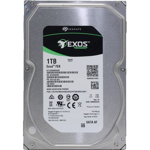 Жесткий диск 3.5" Seagate Exos 7E2 (ранее Enterprise Capacity 3.5) 1 Тб ST1000NM0008 SATA 6Gb/s (SATA-III)