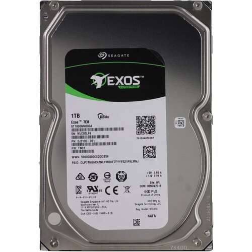 Жесткий диск 3.5" Seagate Exos 7E8 (ранее Enterprise Capacity 3.5) 1 Тб ST1000NM000A SATA 6Gb/s (SATA-III)