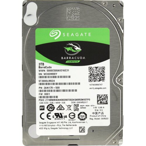 Жесткий диск 2.5" Seagate Barracuda 3 Тб ST3000LM024 SATA 6Gb/s (SATA-III)