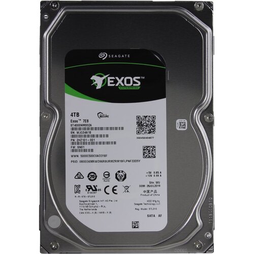 Жесткий диск 3.5" Seagate Exos 7E8 (ранее Enterprise Capacity 3.5) 4 Тб ST4000NM002A SATA 6Gb/s (SATA-III)