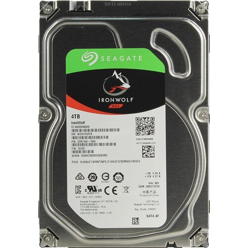Жесткий диск 3.5" Seagate IronWolf 4 Тб ST4000VN008 SATA 6Gb/s (SATA-III)
