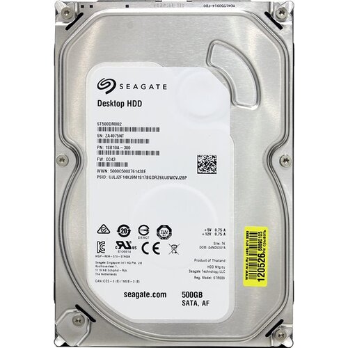 Жесткий диск 3.5" Seagate Desktop HDD 500 Гб ST500DM002 SATA 6Gb/s (SATA-III) — купить, цена и характеристики, отзывы