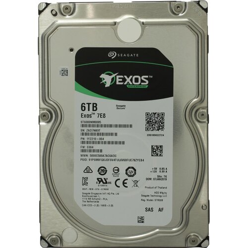 Жесткий диск 3.5" Seagate Enterprise Capacity 3.5 6 Тб ST6000NM0095 SAS 12Gb/s