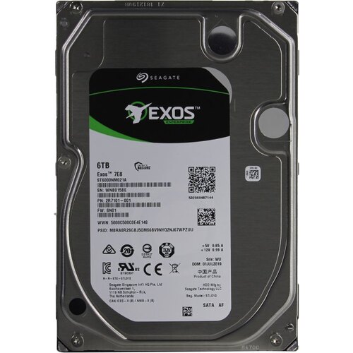 Жесткий диск 3.5" Seagate Exos 7E8 (ранее Enterprise Capacity 3.5) 6 Тб ST6000NM021A SATA 6Gb/s (SATA-III)