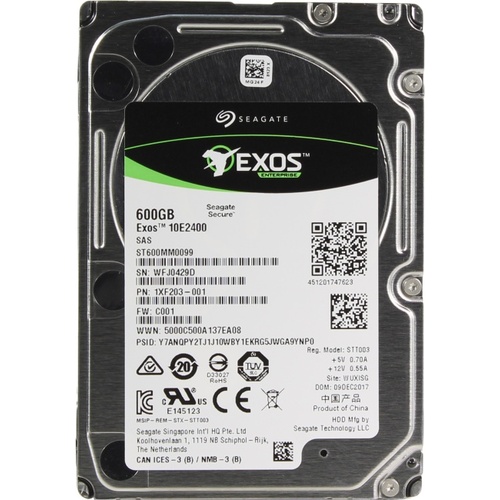 Жесткий диск 2.5" Seagate Exos 10E2400 (ранее Enterprise Performance 10K) 600 Гб ST600MM0099 SAS 12Gb/s