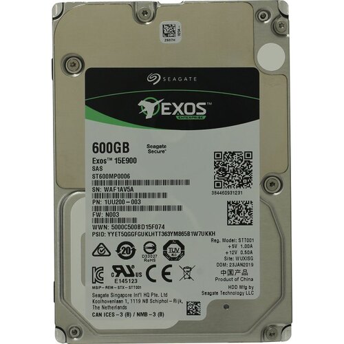 Жесткий диск 2.5" Seagate Enterprise Performance 15K 600 Гб ST600MP0006 SAS 12Gb/s