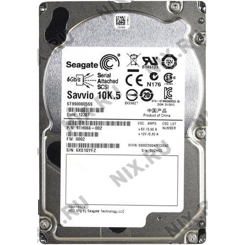 Жесткий диск 2.5" Seagate Enterprise Performance 10K (ранее Savvio 10K.5) 900 Гб ST9900805SS 900 Гб SAS 2.0