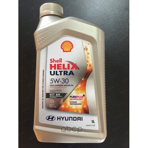 SHELL 550052649 Масло моторное синтетическое Shell Helix Ultra ECT AH 5W-30 (1л) Shell Helix Ultra ECT AH 5W-30