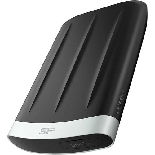 SP020TBPHD65BS3G Внешний жесткий диск 2TB Silicon Power Armor A65B, 2.5", USB 3.2, Черный/Серый